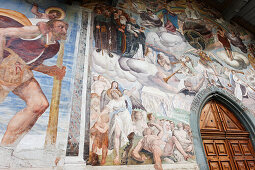 Fresco, San Michele Church, Riva Valdobbia, Valsesia, Piedmont, Italy