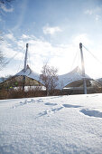 Olympiapark im Winter, München, Bayern, Deutschland