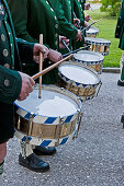 Drummer, Corpus Christi procession, Benediktbeuern, Alpine foreland, Upper Bavaria, Bavaria, Germany