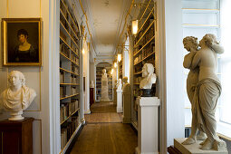 The historic Rococo room of the Duchess Anna Amalia Library, Weimar, Thuringia, Germany, Europe