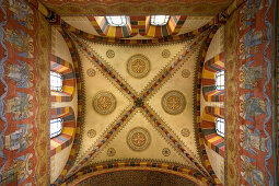 Ceiling paintings at the monastery church in Königslutter, Lower Saxony, Germany, Europe