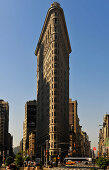 Flat Iron Building, architect Daniel Hudson Burnham, Manhattan, New York City, New York, USA, North America, America