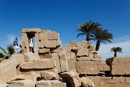 Tempelbezirk des Amun-Re, Karnak Tempel, Luxor, früher Theben, Ägypten, Afrika