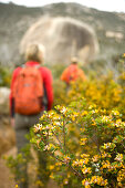 Zwei Wanderer auf dem Weg zur Oberon Bay, Wilsons Promontory National Park, Victoria, Australien