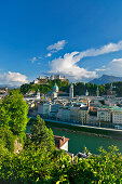 View of the city of Salzburg, Province of Salzburg, Austria, Europe