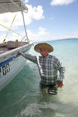 Geoff Mercer, owns a hotel and lives on Great Keppel Island, Great Keppel Island, Great Barrier Reef Marine Park, UNESCO World Heritage Site, Queensland, Australia