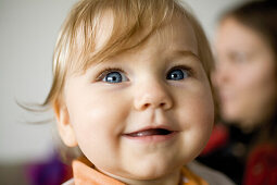 Infant smiling, portrait
