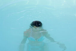 Woman underwater