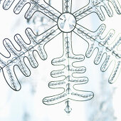 Snowflake Ornament, Close-Up