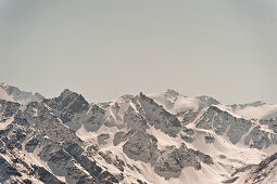 Snow covered mountains, Serfaus, Tyrol, Austria, Europe
