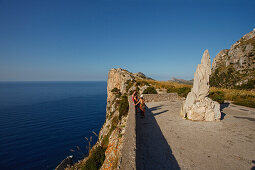 Aussichtspunkt, Mirador d es Colomer, Mirador de Mal Pas, Cap de Formentor, Kap Formentor, Mallorca, Balearen, Spanien, Europa