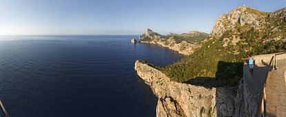 Viewpoint, Mirador d es Colomer, Mirador de Mal Pas, Cap de Formentor, cape Formentor, Mallorca, Balearic Islands, Spain, Europe