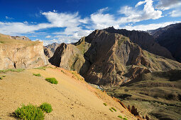 View into gorge, Snertse, Zanskar Range Traverse, Zanskar Range, Zanskar, Ladakh, India