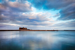 Abendlicht, Castillo de San Gabriel, Arrecife, Lanzarote, Kanarische Inseln, Spanien, Europa