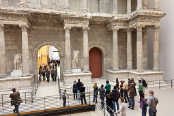 Pergamon Museum, Pergamon Altar, sculptures, visitors, Berlin, Germany