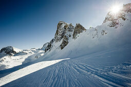 Snow-capped mountains, Tignes, Val d Isere, Savoie department, Rhone-Alpes, France