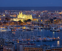 La Seu, Cathedral of Santa Maria of Palma, Palma de Mallorca, Majorca, Spain