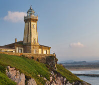 Lighthouse, Aviles, Bay of Biscay, Asturias, Spain