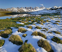 Kalkkoegel from Salfains, Fresh snow, Stubai Alps, Tyrol, Austria