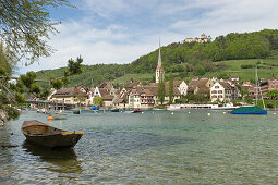 View of the small town of Stein am Rhein, Lake Constance, Canton of Schaffhausen, Switzerland, Europe