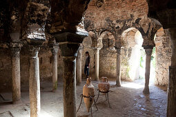 Arabic baths from the 10th century, Banys Arabs, Palma de Mallorca, Mallorca, Spain