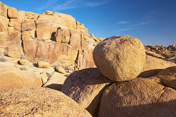 Jumbo Rocks im Joshua Tree National Park am Morgen, Mojave Wüste, Kalifornien, USA, Amerika