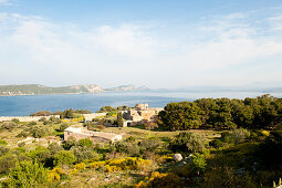 Festung von Pylos im Sonnenlicht, Navarino, Peloponnes, Griechenland, Europa