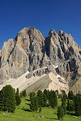 Sass Rigais, Geisler range, Geisler, Dolomites, UNESCO world heritage site Dolomites, South Tyrol, Italy