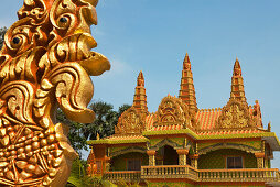 Buddhistischer Tempel in der Provinz Kampot, Kambodscha, Asien