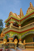 Buddhistischer Tempel in der Provinz Kampot, Kambodscha, Asien
