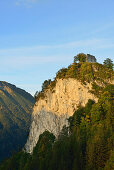 Falkenstein mit Burgruine Falkenstein, Falkenstein, Allgäuer Alpen, Allgäu, Schwaben, Bayern, Deutschland