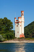 Mouse Tower, Unesco World Cultural Heritage, near Bingen, Rhine river, Rhineland-Palatinate, Germany