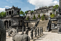 Tomb of the emperor Khai Dinh, city of Hue, Vietnam, Asia
