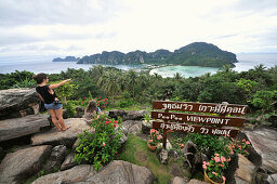 View from Viewpoint, Ko Phi Phi, Andaman Sea, Thailand, Asia
