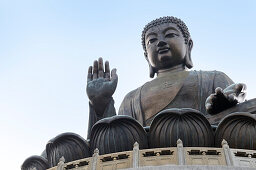 Big Buddha Statue, Po Lin Monastery, Lantau Island, Hongkong, China, Asien