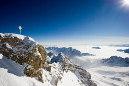 Summit of the Zugspitze, Garmisch-Partenkirchen, Bavaria, Germany