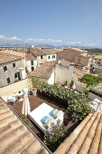 Dachterrasse des Apartements Safo, Design Hotel Cas Ferrer Nou Hotelet, Carrer Pou Nou 1, Alcudia, Mallorca, Balearen, Spanien