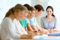 Students, School of Business, UPV, EHU, University of Basque Country, San Sebastian, Donostia, Gipuzkoa, Basque Country, Spain