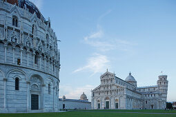 Battistero, Baptisterium, Duomo, Dom, Torre pendente, Schiefer Turm, Piazza dei Miracoli, Piazza del Duomo, UNESCO Weltkulturerbe, Pisa, Toskana, Italien, Europa