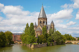 Temple Neuf, Mosel, Metz, Moselle, Region Alsace Lorraine, Elsass Lothringen, Frankreich, Europa