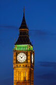 Tower of the Big Ben clock in the evening, London, England