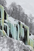 Frozen waterfall, Ice, Sogn og Fjordane, Norway