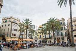 Placa Drassana in der Altstadt, Palma de Mallorca, Mallorca, Spanien