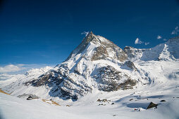 Schonbiel hut, Matterhorn, Zermatt, Canton of Valais, Switzerland