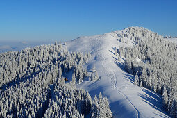 View to Hinteres Hoernle, Mittleres Hoernle, Ammergauer Alps, Upper Bavaria, Bavaria, Germany