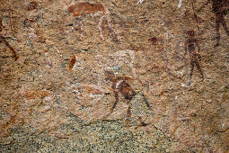 Archaeologische Felszeichnung Weisse Dame, Brandberg, Erongo, Namibia