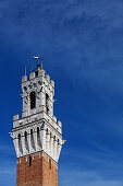 Rathausturm, Torre del Mangia, Palazzo Pubblico, Siena, Toskana, Italien