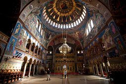 Interior view of the Orthodox Cathedral, Sibiu, Transylvania, Romania