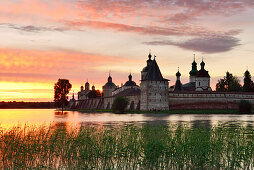 Sunset near the Kirillo-Belozersky monastery, Kirillov, Vologda region, Russia