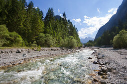 Wimbachtal, bei Ramsau, Berchtesgadener Land, Nationalpark Berchtesgaden, Oberbayern, Bayern, Deutschland